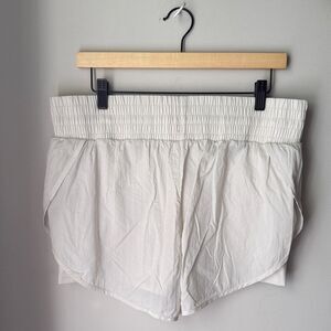 All In Motion Light Beige Crinkle Translucent Tulip Athletic Running Shorts